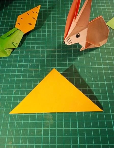 Оригами схема кролика
