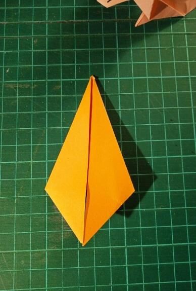 Оригами схема кролика