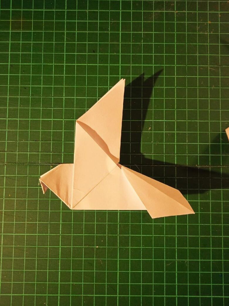 Оригами голубь