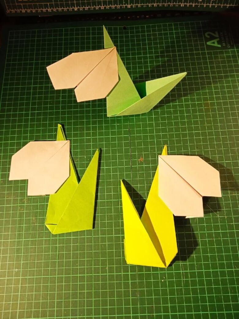 Подснежник оригами