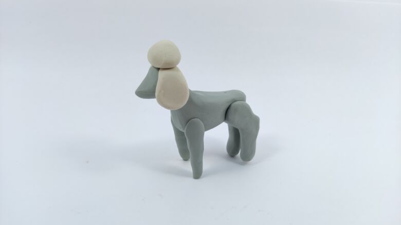 Собака из пластилина для детей