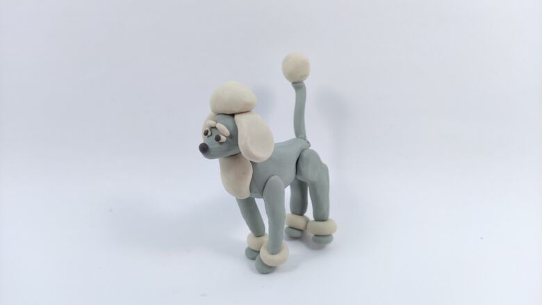 Собака из пластилина для детей