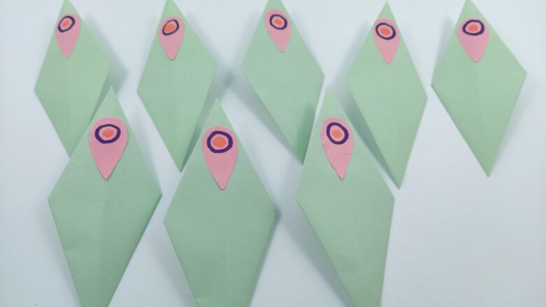 Оригами из бумаги павлин